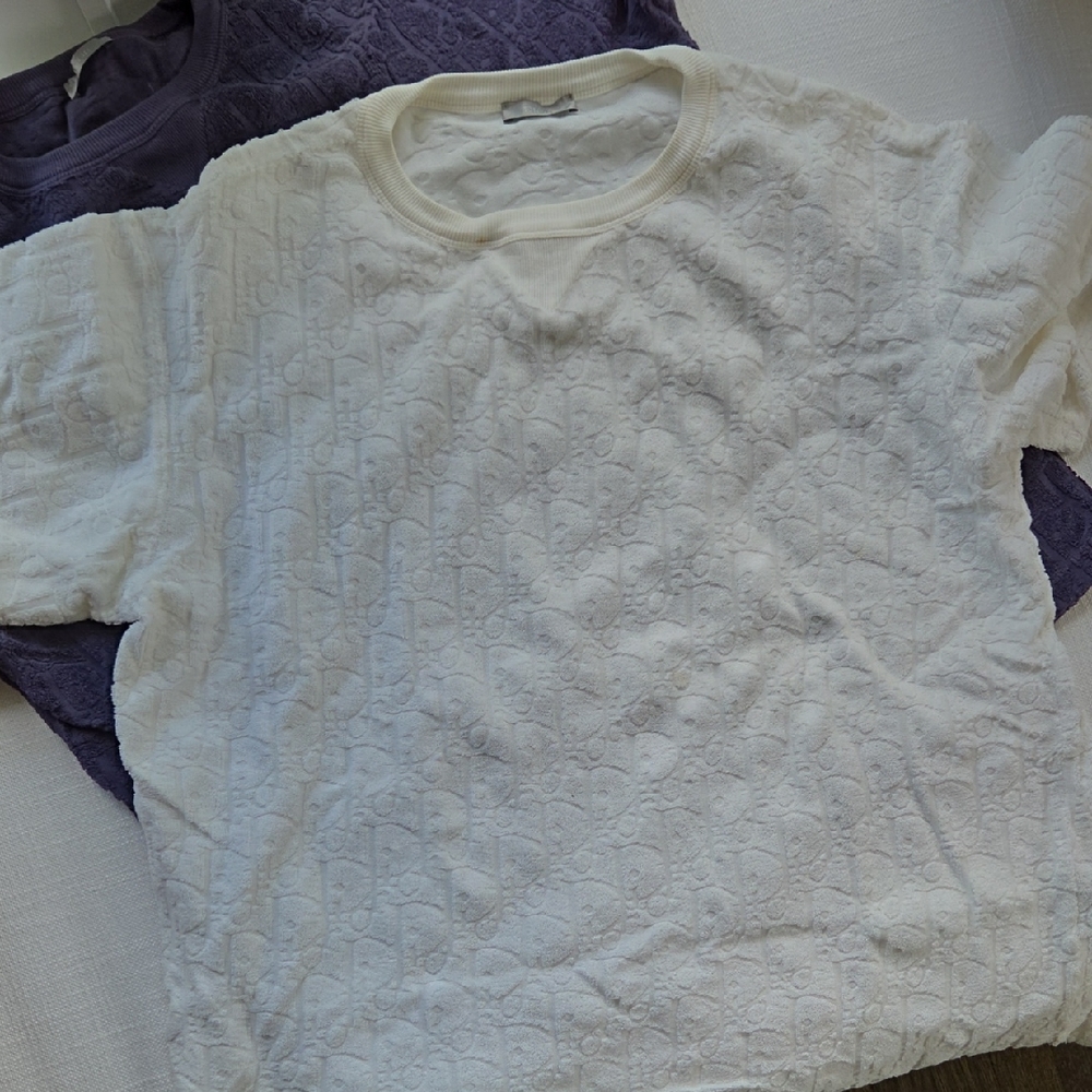Dior Oblique Relaxed-Fit T-Shirt
White Terry Cotton Jacquard